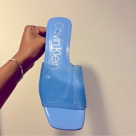 Blue Graya Sandals by Calvin Klein - Picture 1 of 2